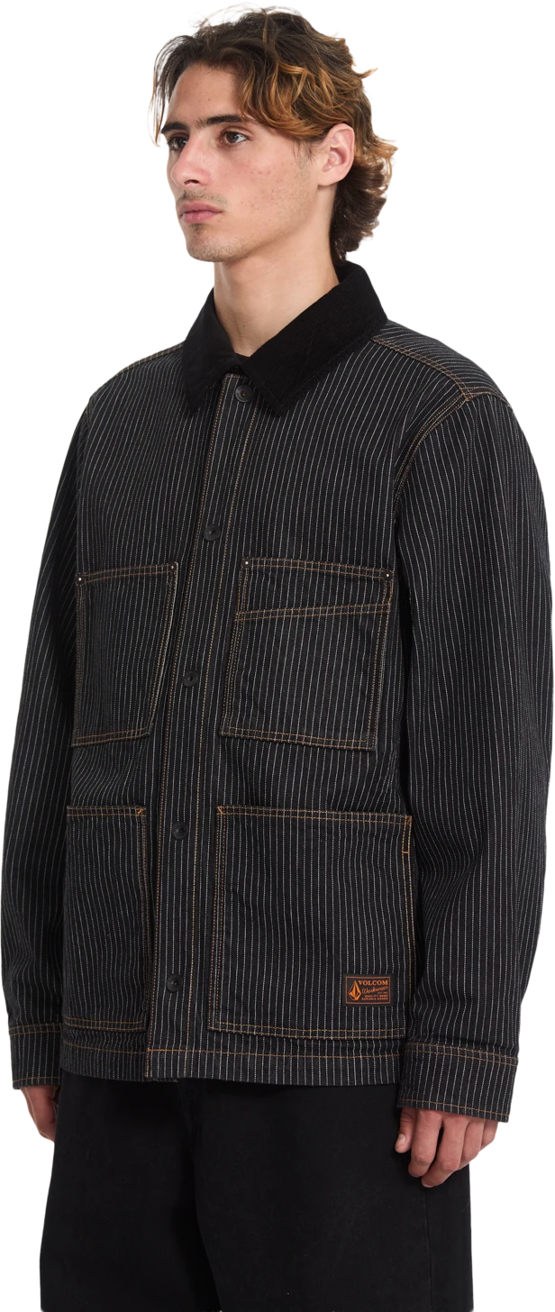 Volcom WORK DIALED JACKET chaquetas y abrigos hombre detail 2 | Black Stripe