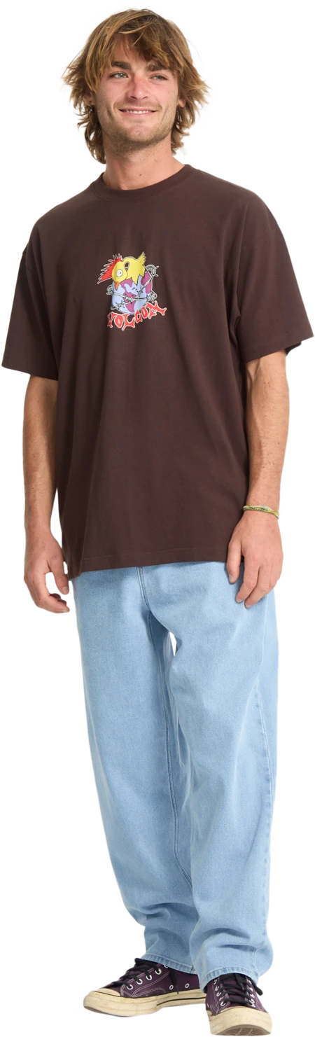 Volcom New Born camiseta manga corta hombre detail 3 | Cacao