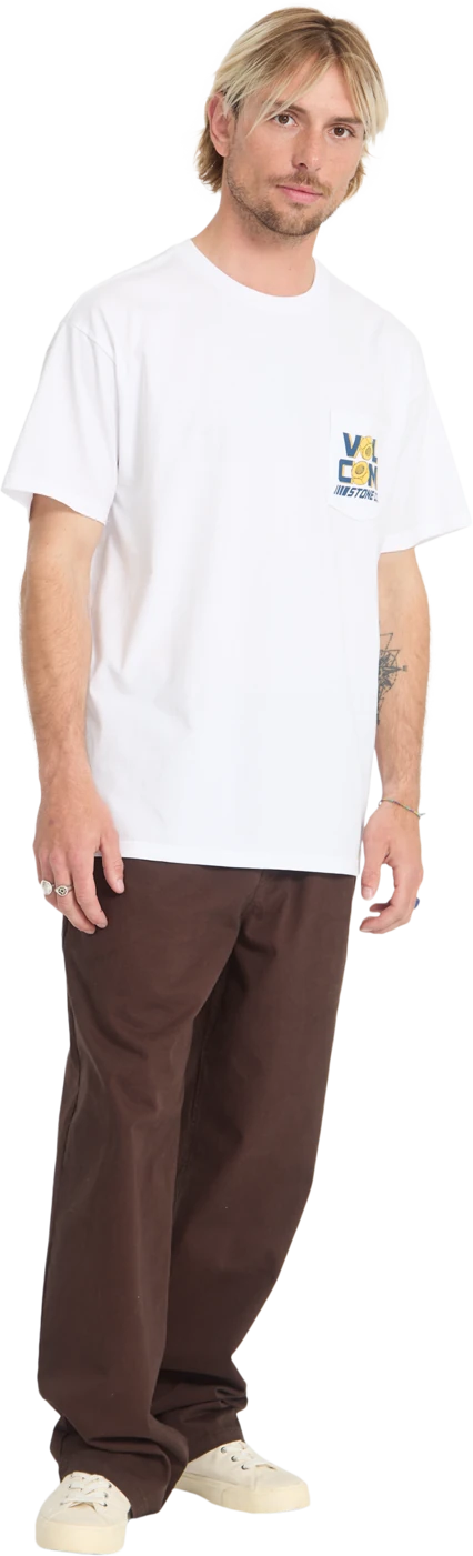 Volcom PARTED OUT POCKET SST camiseta manga corta hombre detail 5 | White