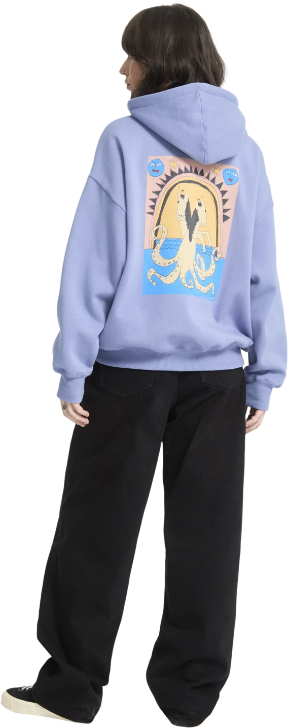 Volcom Moove On sudadera con capucha mujer detail 3 | Carolina Blue