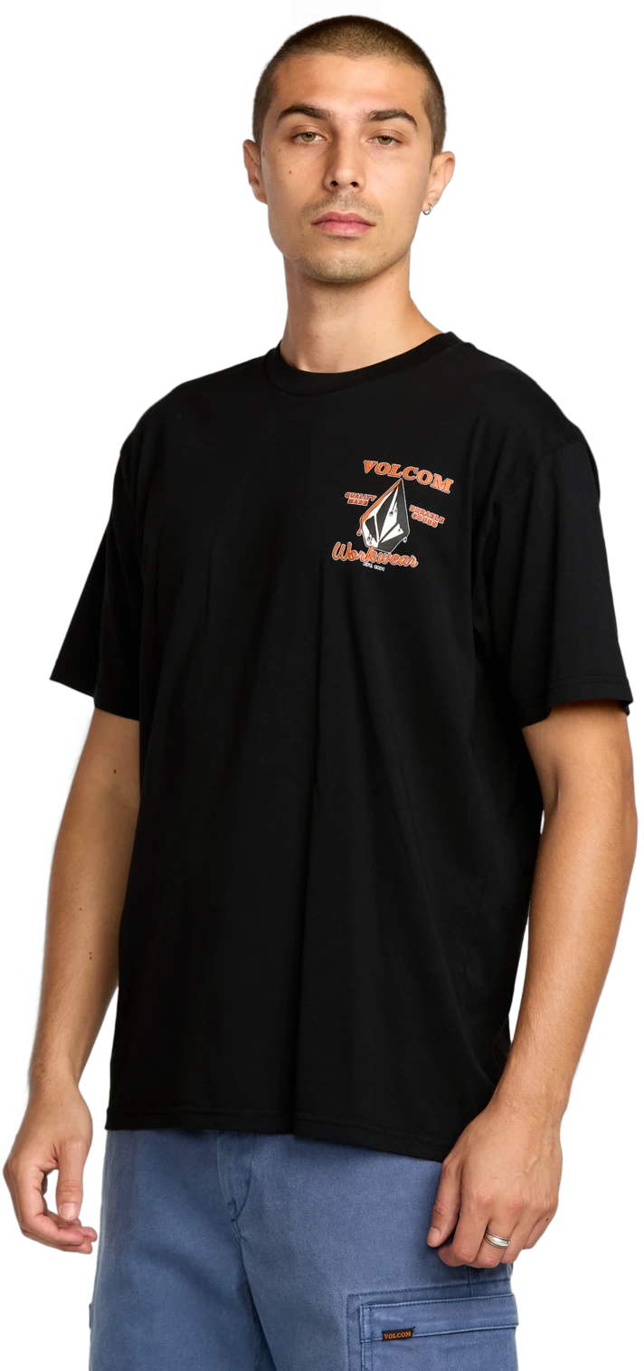 Volcom Enamel camiseta manga corta hombre detail 2 | Black
