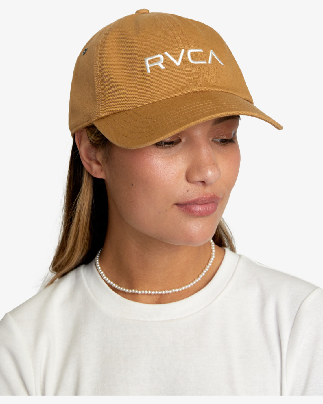 Gorra Rvca Staple Light Brown | surfdevils.com