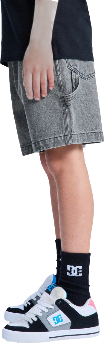 DC Shoes DC Carpenter Baggy denim short detail 1 | Gris