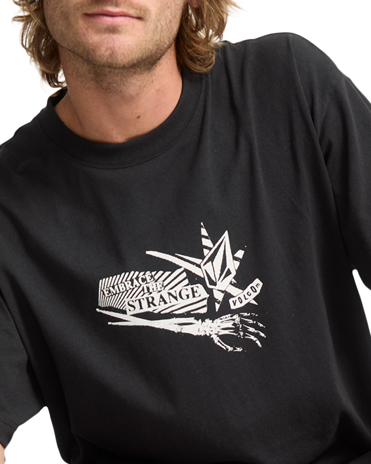 Volcom Kut N Rip camiseta manga corta hombre detail 4 | Black