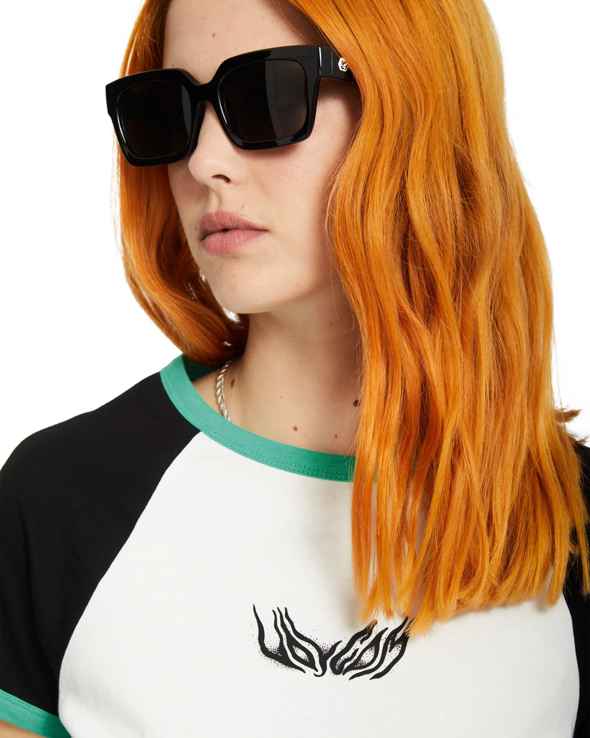 Volcom Alix 2 T-shirt camiseta manga corta mujer detail 2 | Black White