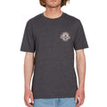 Camiseta Volcom Initial Heather SS - Heather Black
