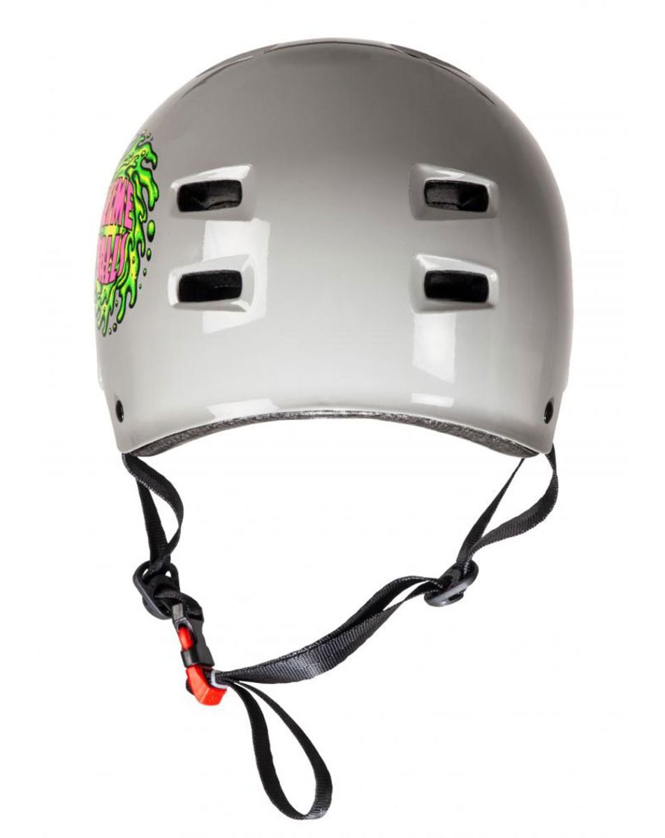 Bullet x Slime Balls Slime Logo Skateboard-Helm – Grau