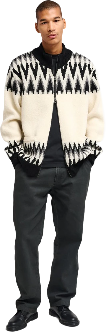 Rvca Derwent Jersey con cremallera jersey hombre detail 7 | Blanco