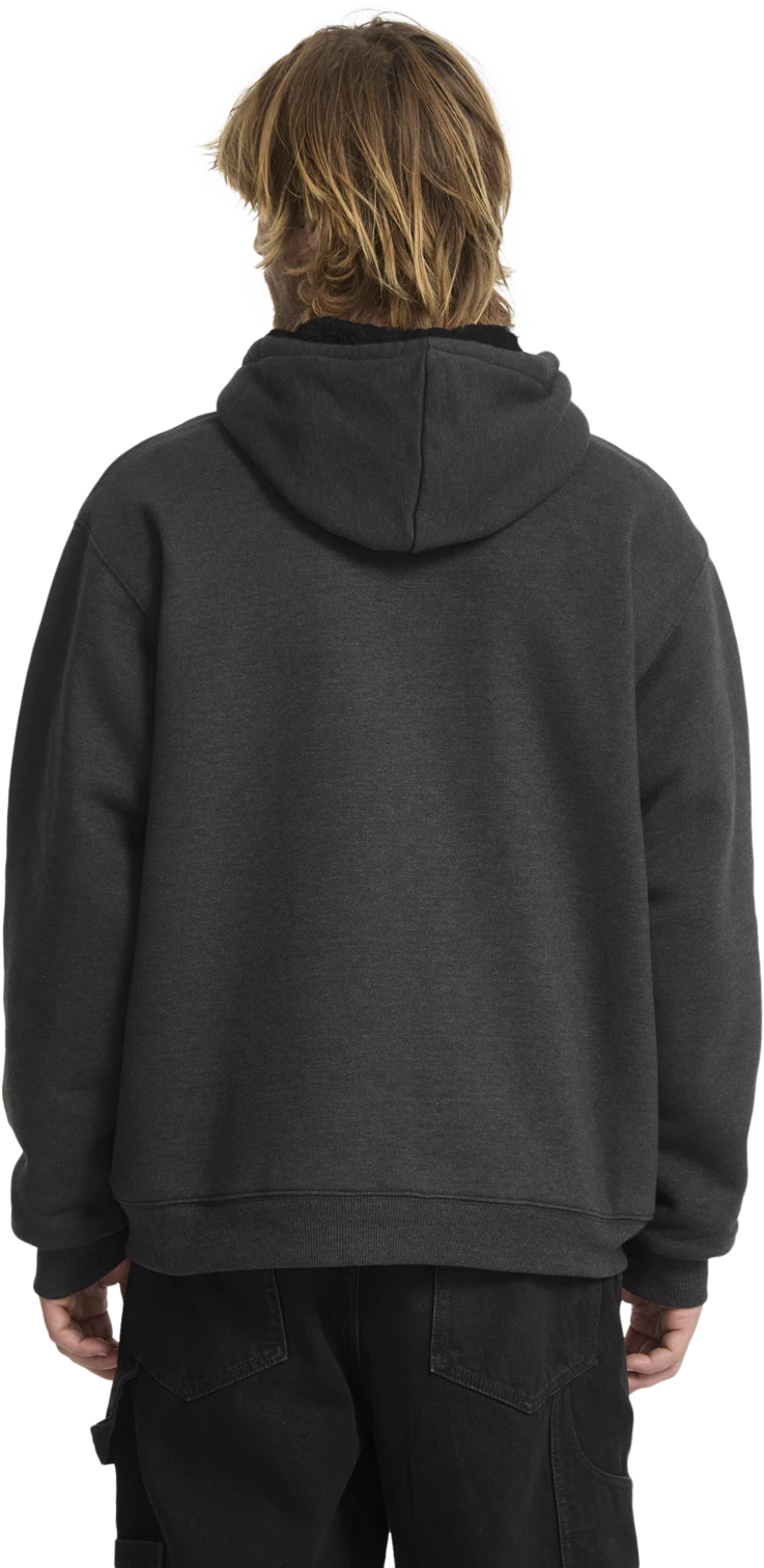 Volcom Single Stone sudadera con capucha hombre detail 1 | Heather Black
