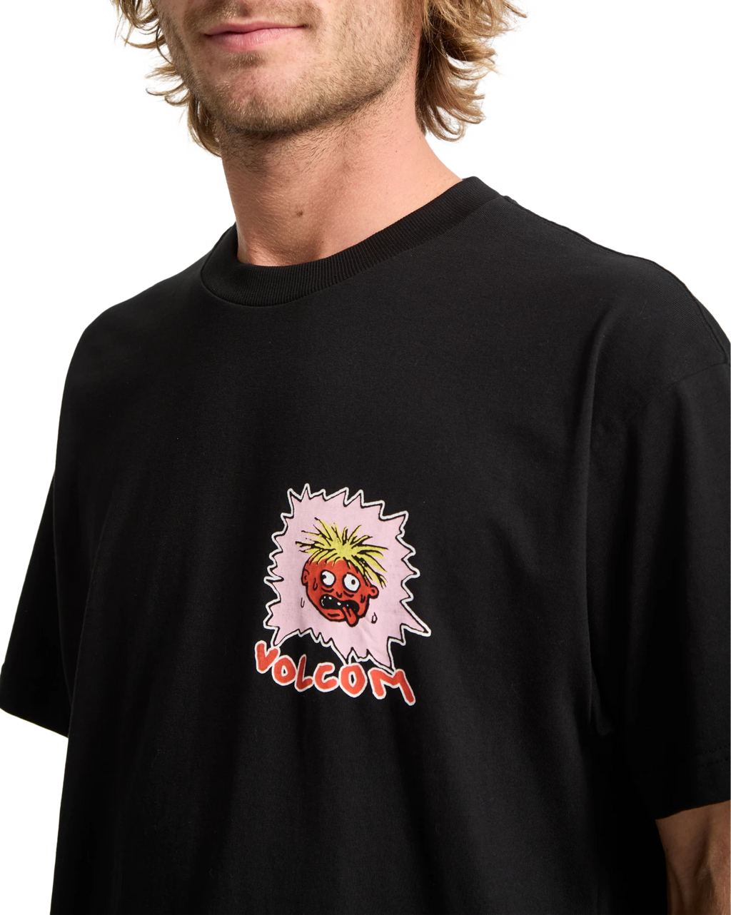 Volcom Chomp Chomp camiseta manga corta hombre detail 2 | Black