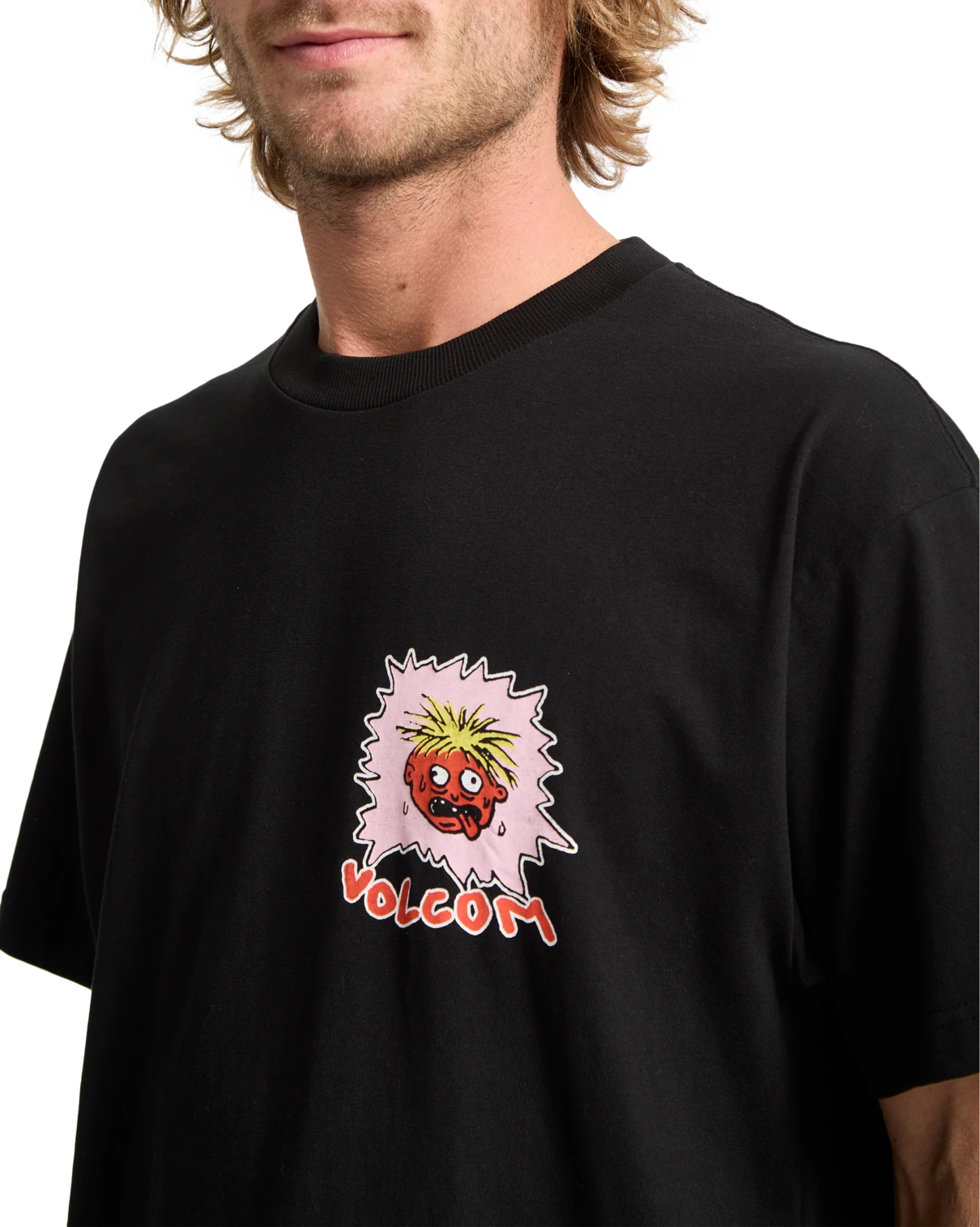 Volcom Chomp Chomp camiseta manga corta hombre detail 2 | Black