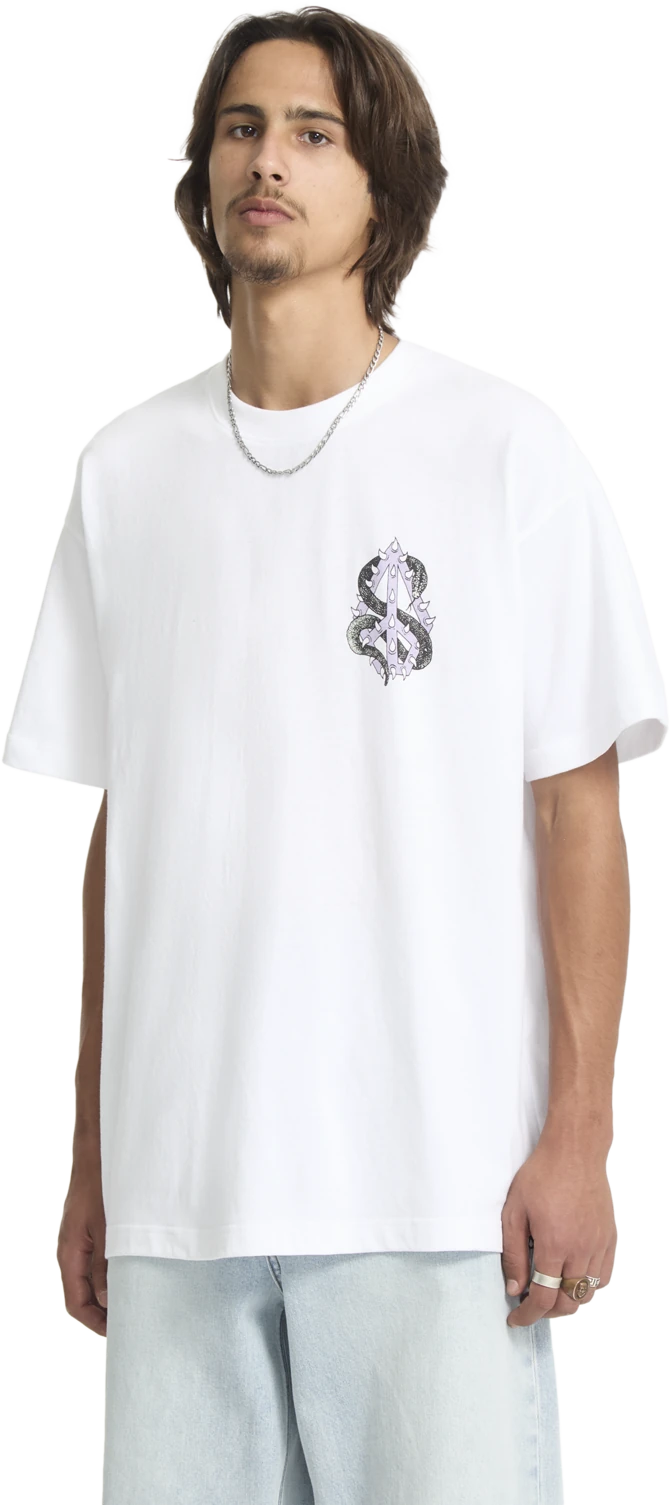 Volcom Snake Peace camiseta manga corta hombre detail 5 | White