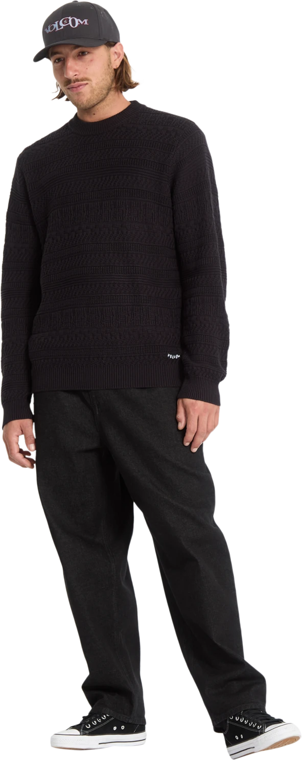 Volcom Dreamdeker jersey hombre detail 5 | Black