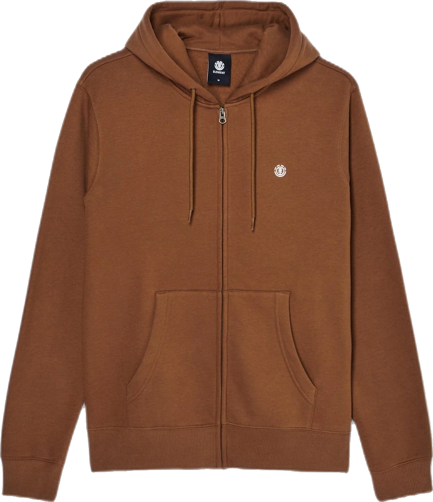 Element Icon Embroidery Sudadera con cremallera sudadera hombre detail 4 | Marrón