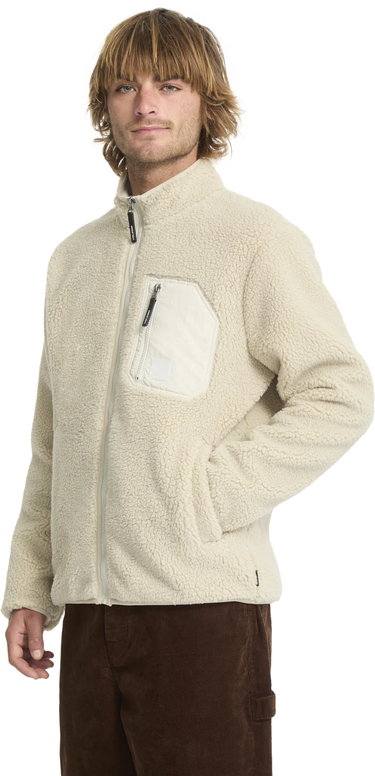 Volcom Muzzer Fuzzar sudadera con cremallera hombre detail 6 | Stone