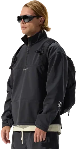 Whitespace QUARTER ZIP SOFTSHELL sudadera hombre detail 2 | Phantom