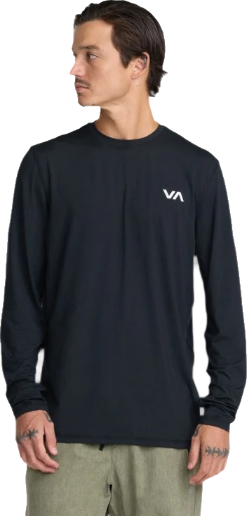 Rvca Sport Vent Top deportivo de manga larga long sleeve top hombre | Negro