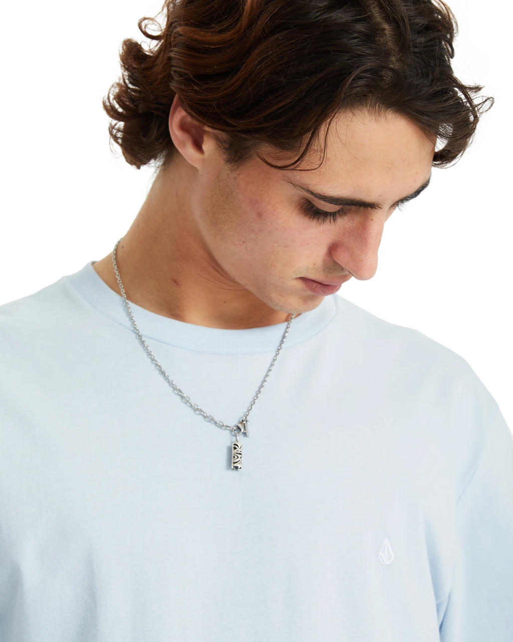 Volcom Stone Blanks camiseta manga corta hombre detail 4 | Carolina Blue