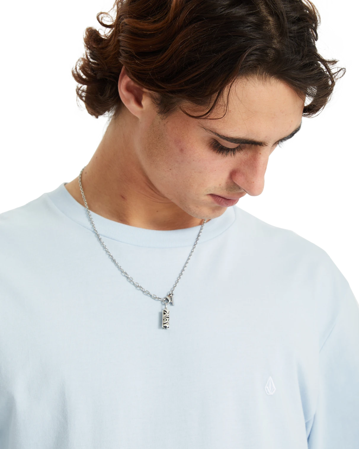 Volcom Stone Blanks camiseta manga corta hombre detail 4 | Carolina Blue