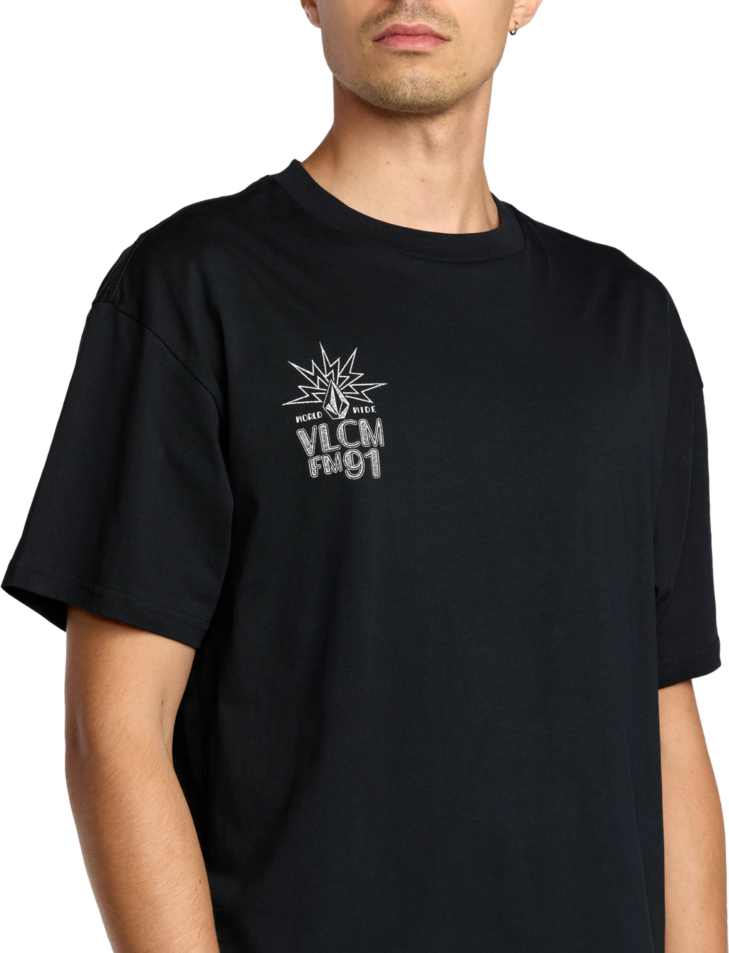 Volcom Tune In camiseta manga corta hombre detail 3 | Antique Black