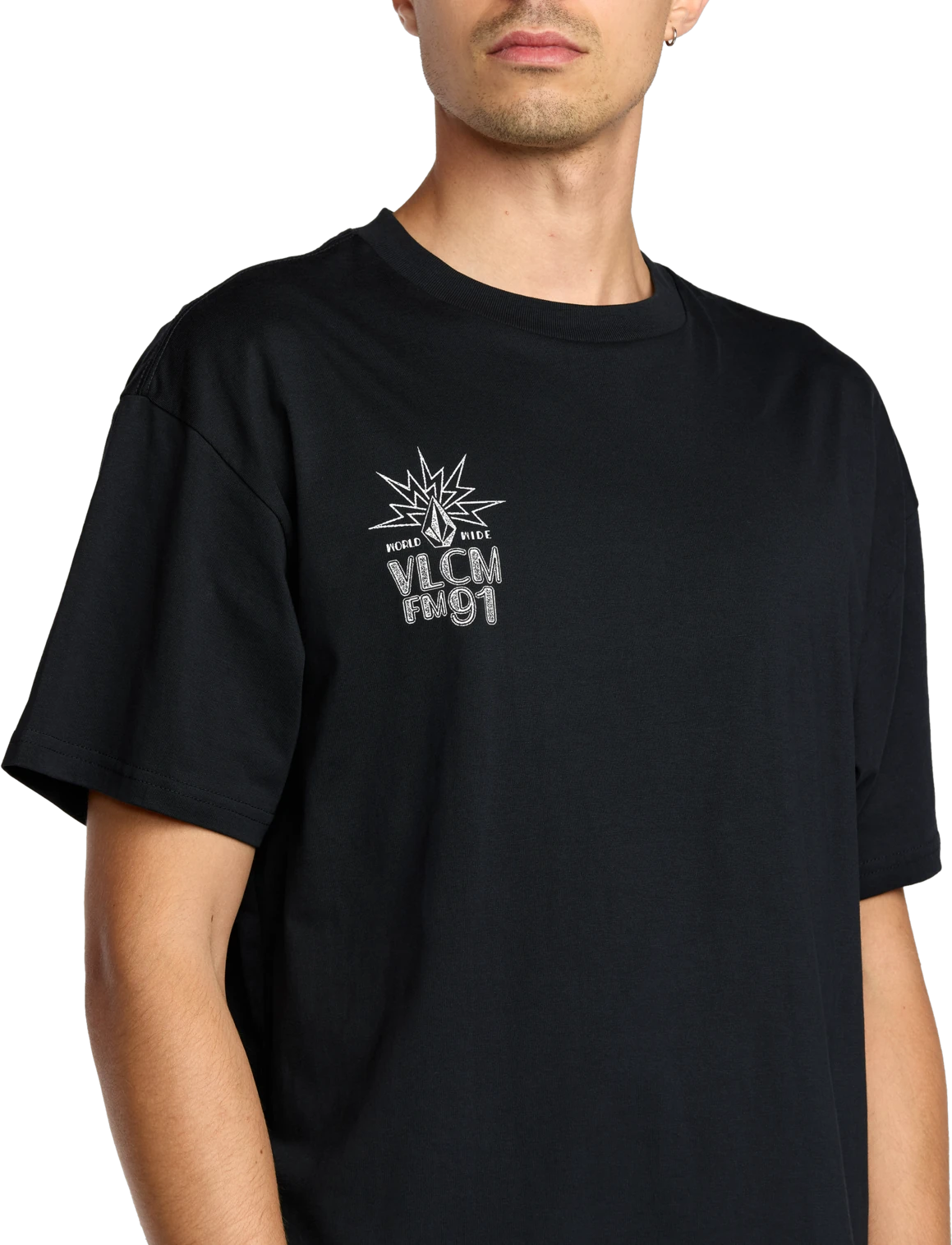 Volcom Tune In camiseta manga corta hombre detail 3 | Antique Black