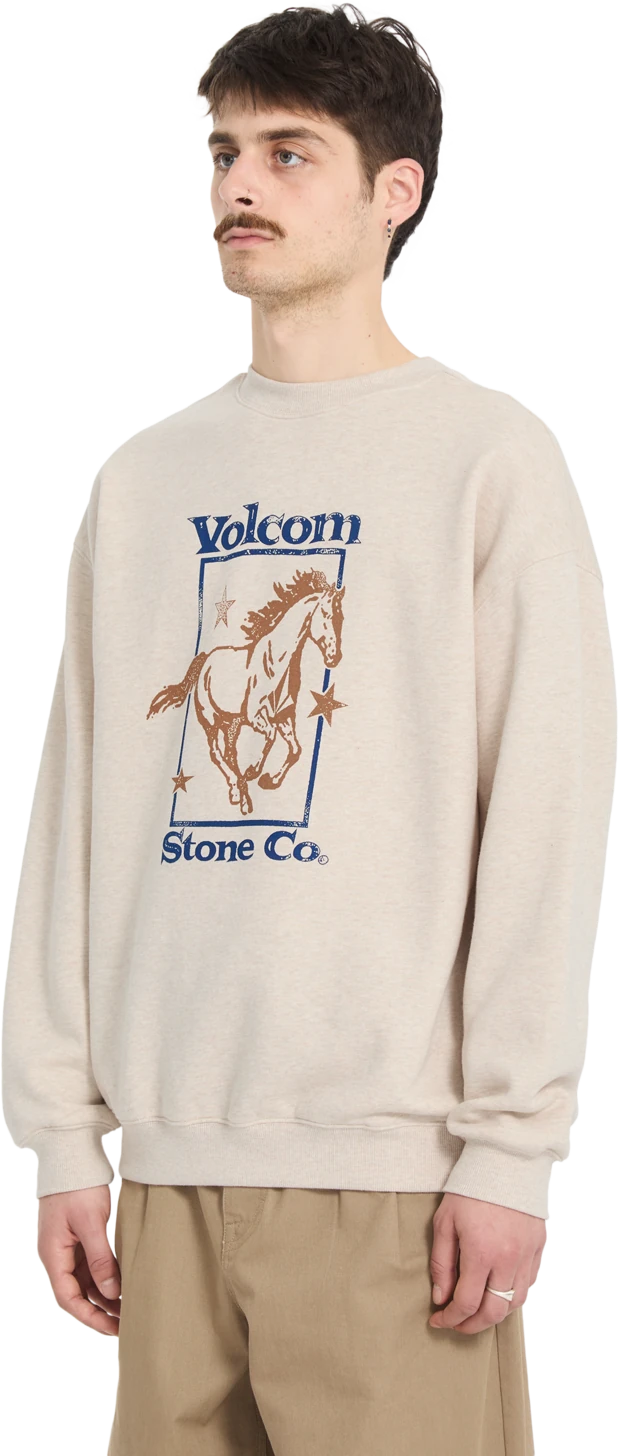 Volcom RECTO VERSO CREW sudadera hombre detail 2 | Dust Heather