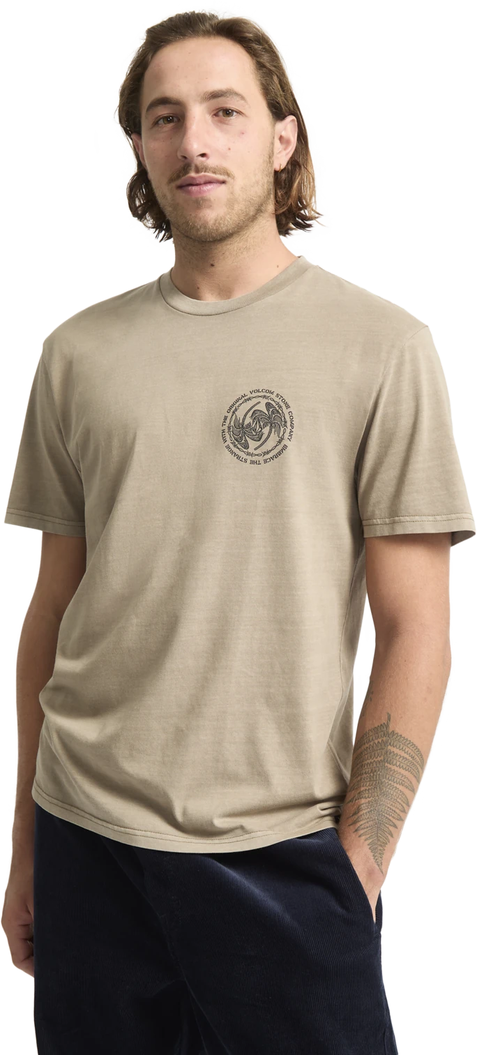 Volcom Circlepalm camiseta manga corta hombre detail 3 | Brindle
