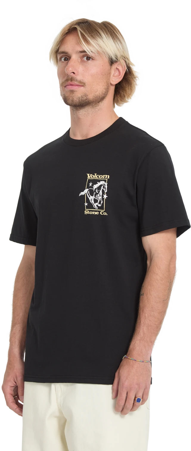 Volcom GIDDYUP SST camiseta manga corta hombre detail 2 | Black