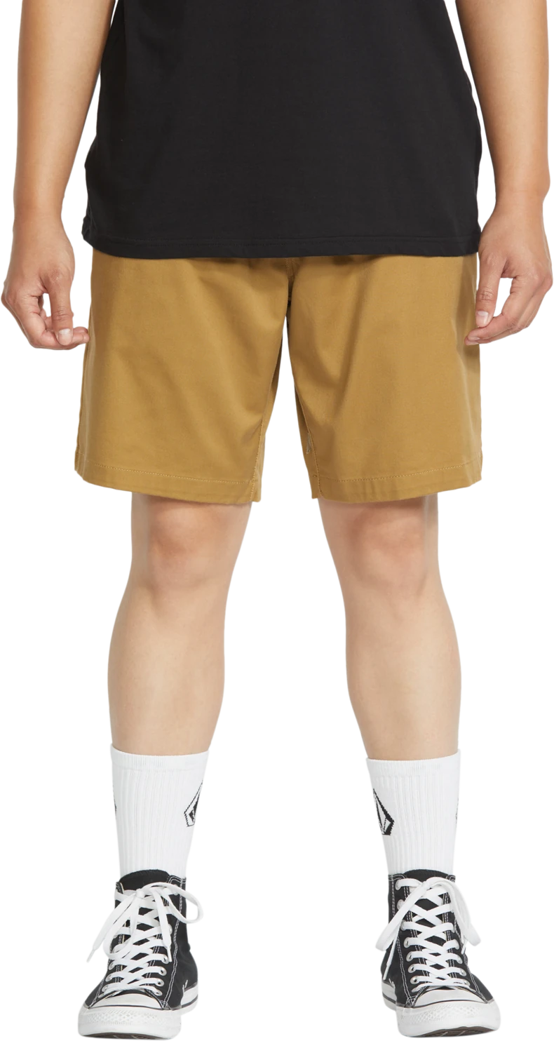 Volcom Frickin EW Short 19 elastic waist short hombre | Dark Khaki