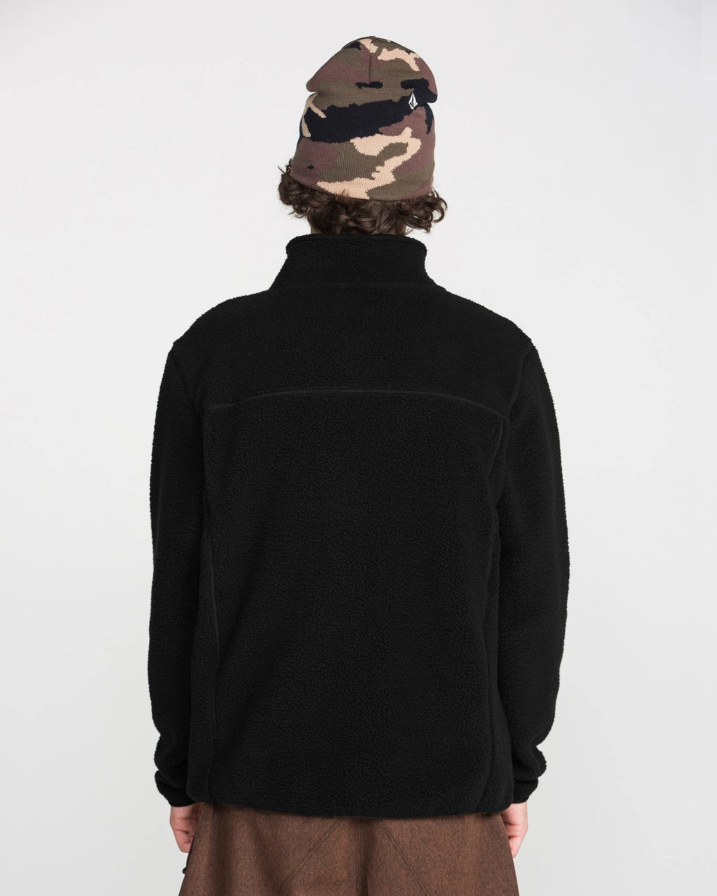Volcom MEN'S NELSON SHERPA FULL ZIP sudadera hombre detail 4 | Black