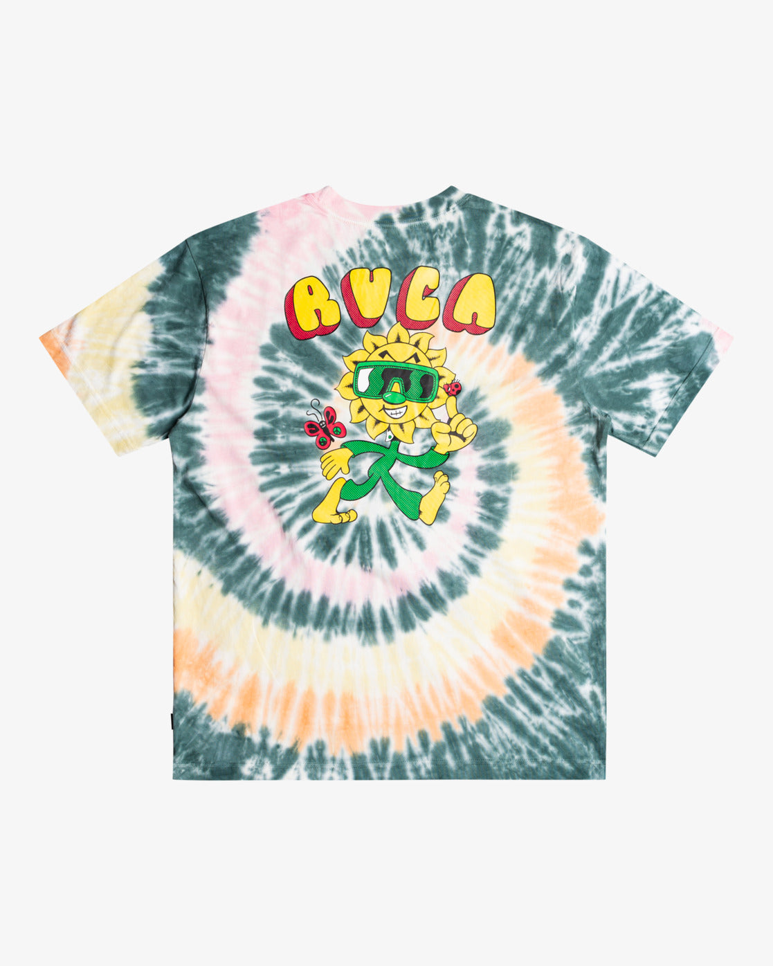 Rvca Natural Rainbow Tie&amp;Dye T-Shirt