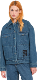 Volcom FA KEUTCHI DENIM JACKET chaquetas y abrigos mujer | Vintage Marbled Indigo