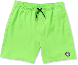Volcom Lido Solid Trunk trajes de baño niño | Electric Green