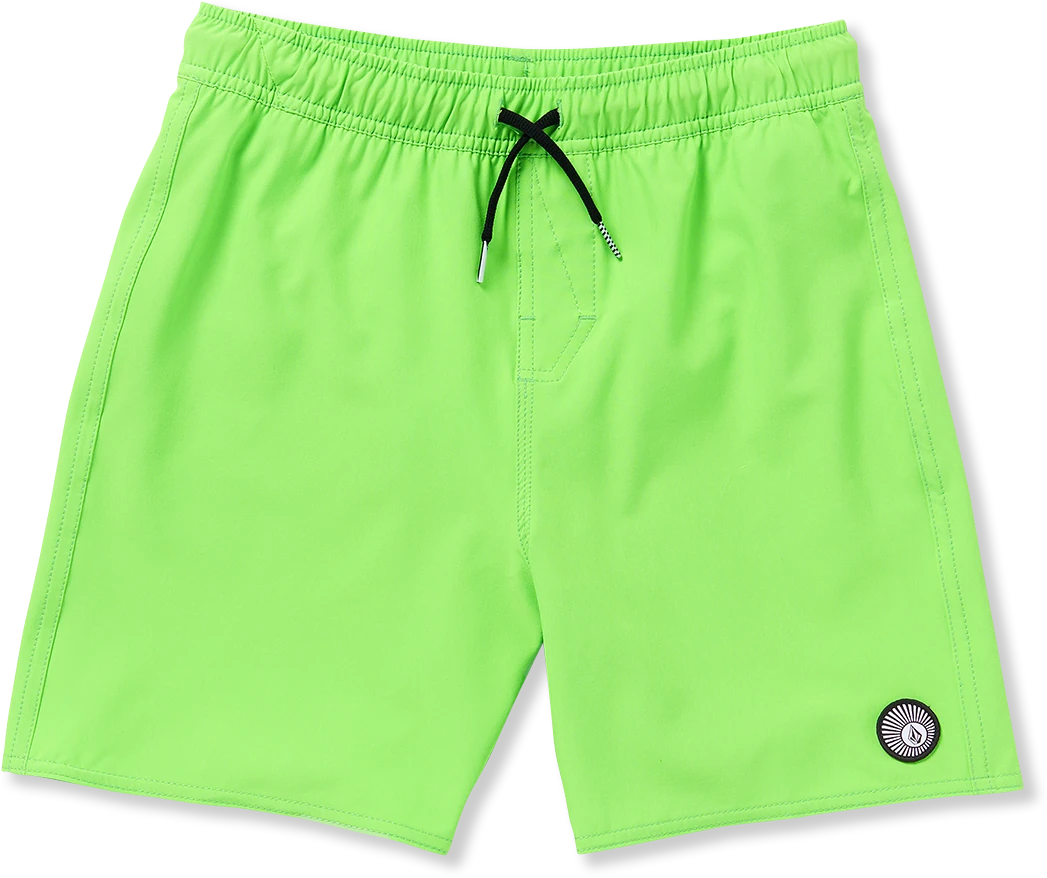 Volcom Lido Solid Trunk trajes de baño niño | Electric Green