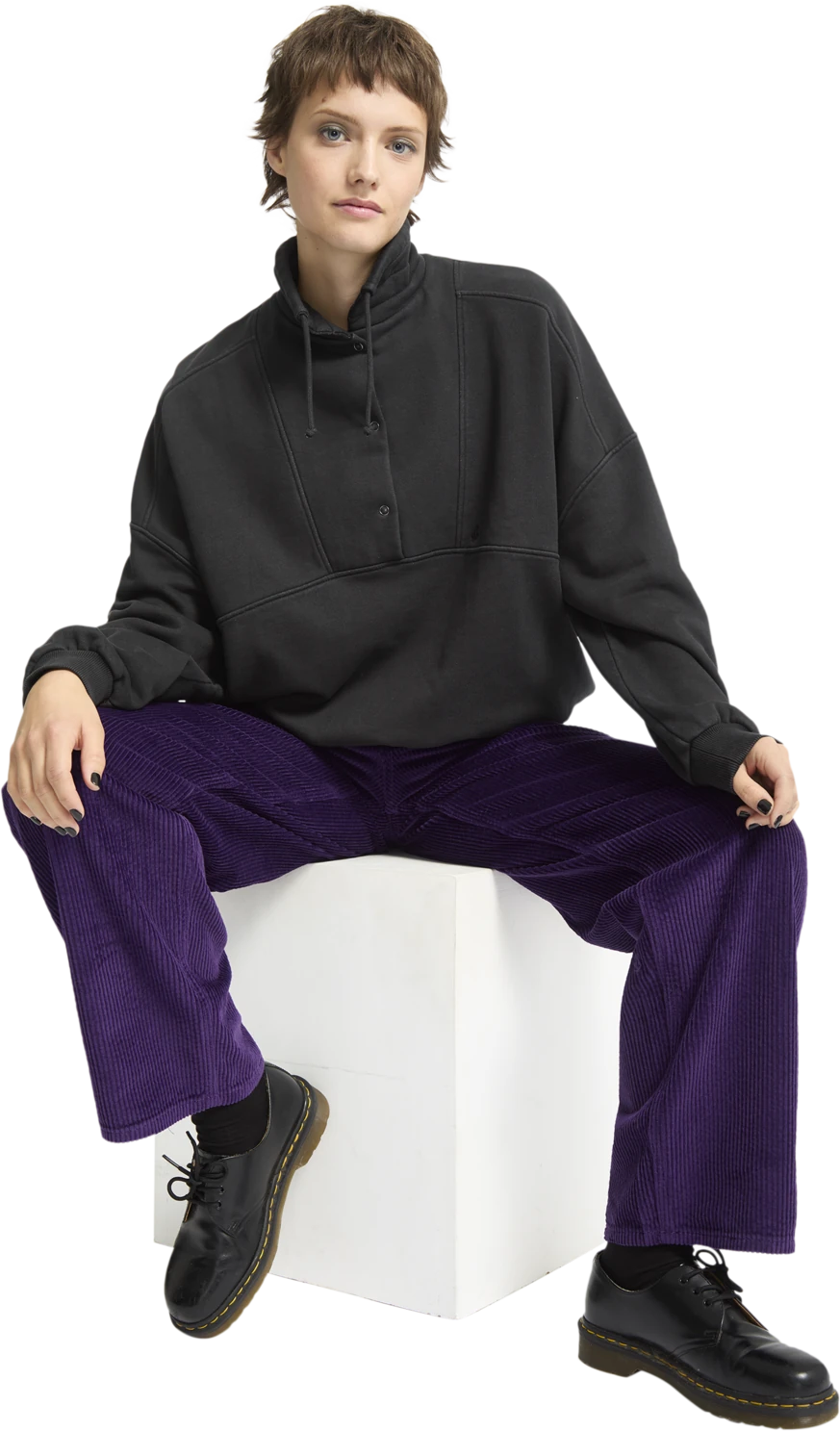 Volcom Reetrostone sudadera mujer detail 4 | Vintage Black