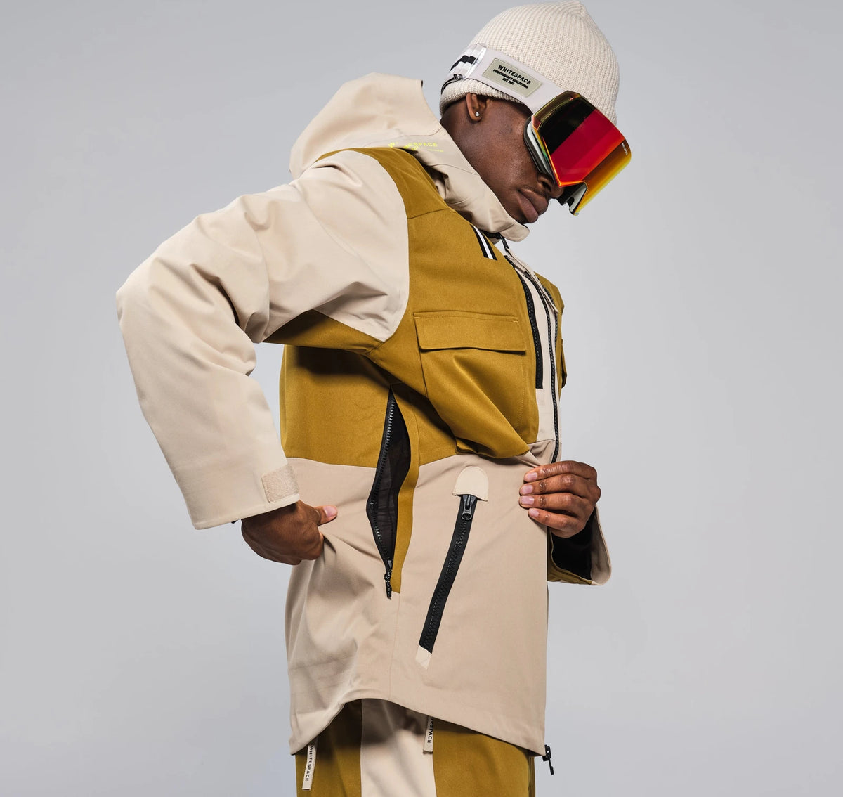 Whitespace 2L CARGO INSULATED JACKET chaquetas y abrigos hombre detail 6 | Khaki / Green Khaki