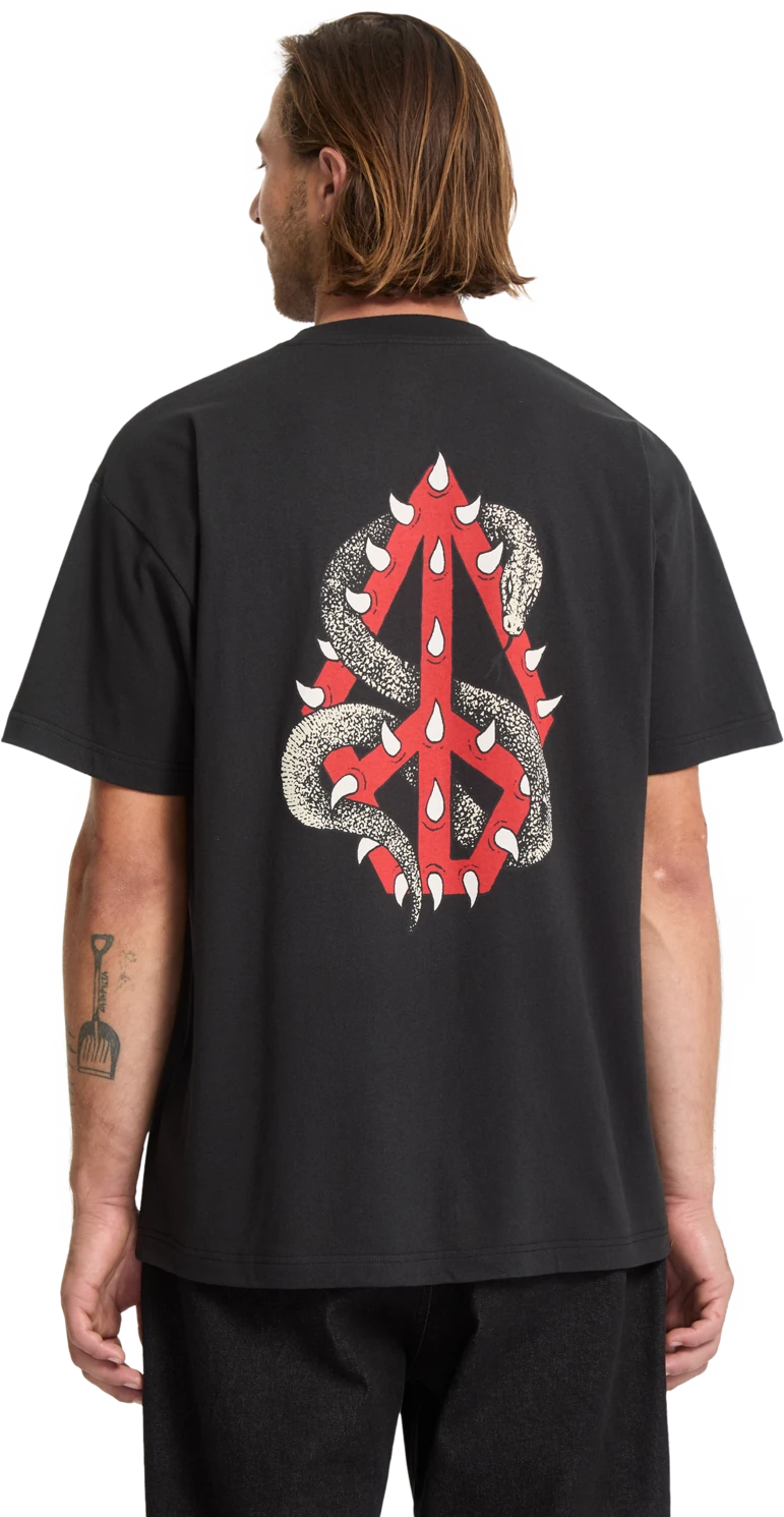 Volcom Snake Peace camiseta manga corta hombre detail 1 | Black