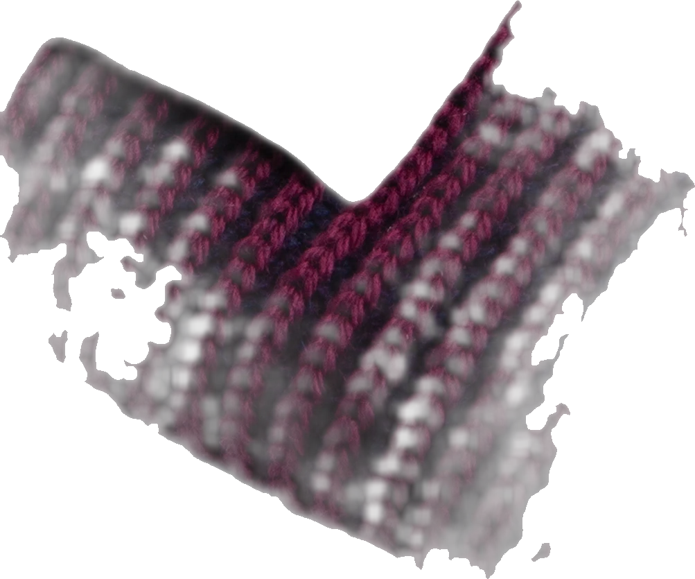 Polar Skate Co. Polar Skate Co. Lines Merino Beanie gorro hombre detail 2 | Wine/Navy