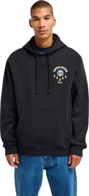 Rvca The Star Sudadera con capucha sudadera hombre | Negro