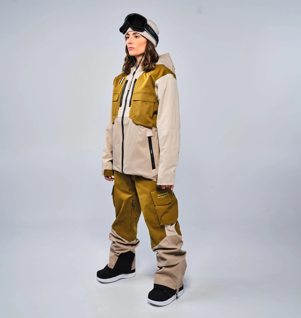 Whitespace 2L CARGO INSULATED BIB PANT pantalón hombre detail 2 | Khaki / Green Khaki