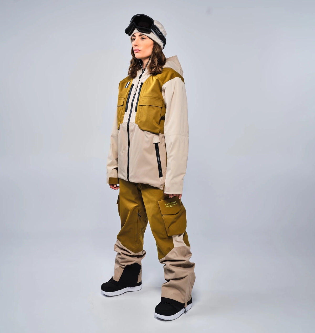 Whitespace 2L CARGO INSULATED BIB PANT pantalón hombre detail 2 | Khaki / Green Khaki