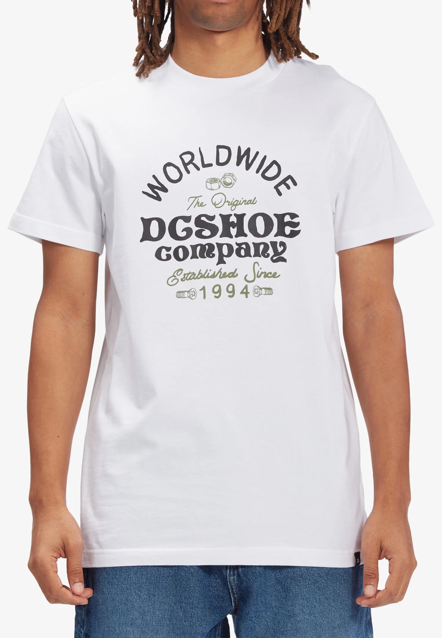 T-shirt bianche di grado superiore DC Shoes