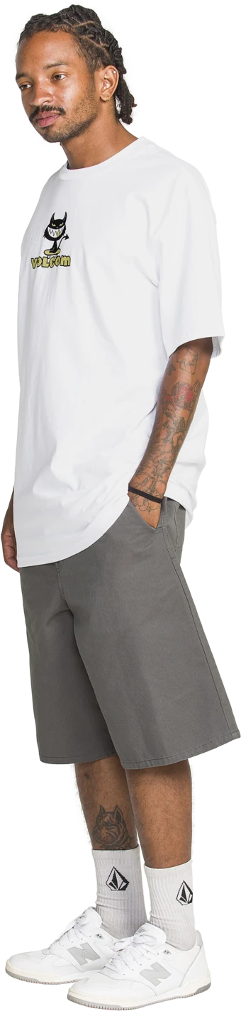Volcom DEVILISH SST camiseta manga corta hombre detail 2 | White