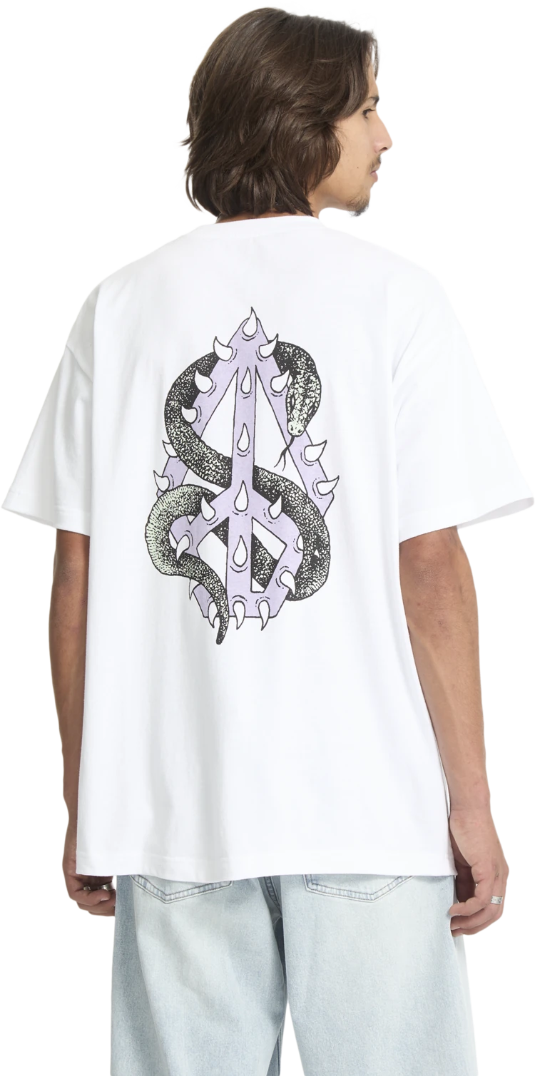 Volcom Snake Peace camiseta manga corta hombre detail 1 | White