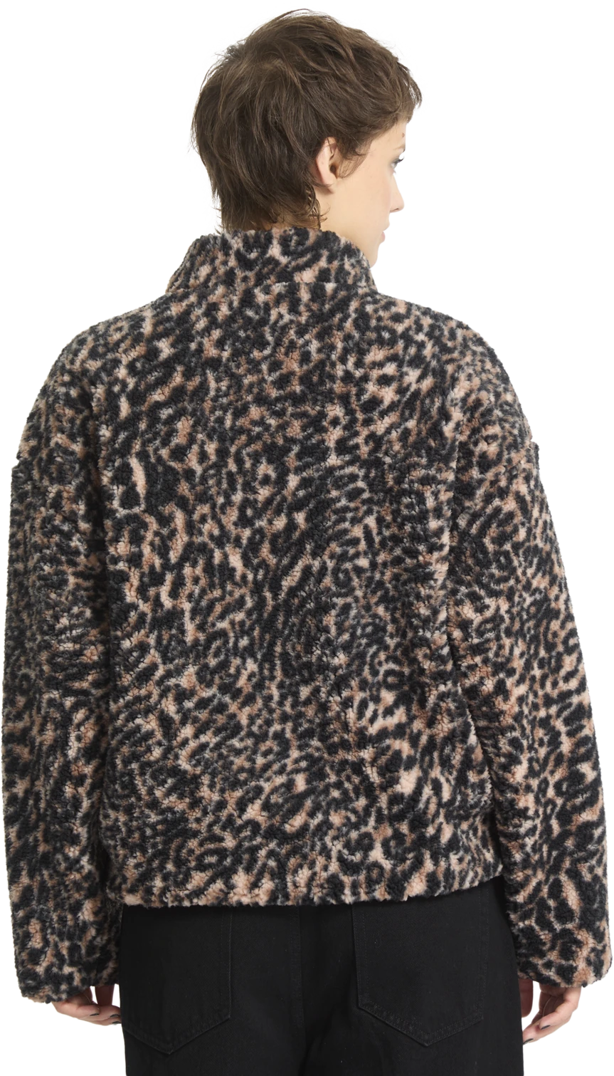 Volcom Wylding Out Sherpa sudadera con cremallera mujer detail 1 | Animal Print
