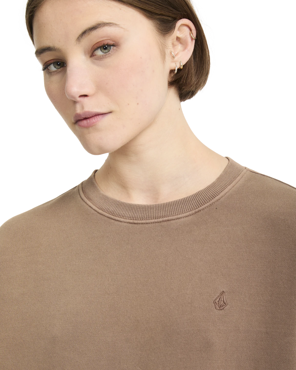 Volcom STONE SOFT CREW sudadera mujer detail 3 | Pale Khaki