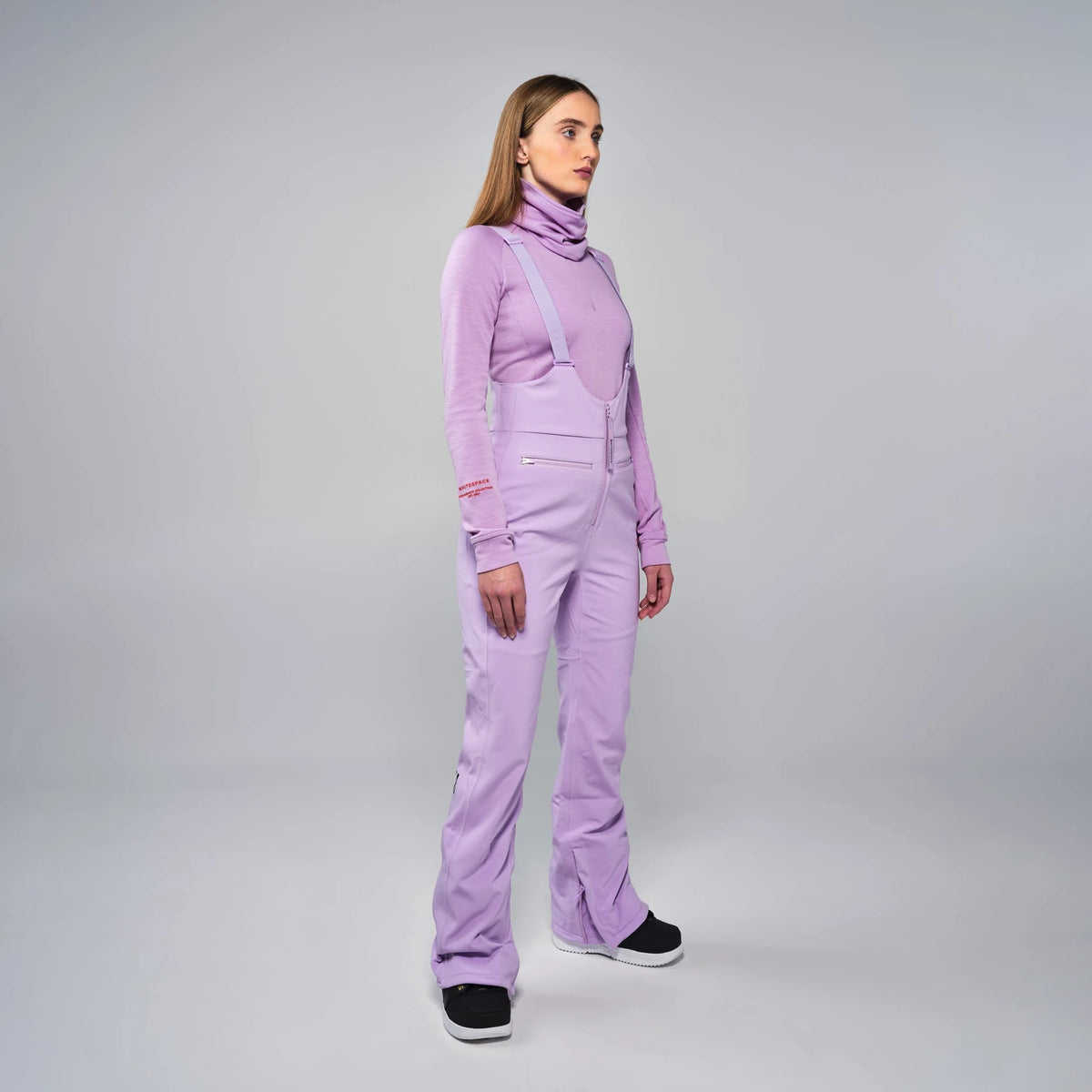 Whitespace HIGH WAISTED BIB PANT pantalón mujer | Lilac Purple