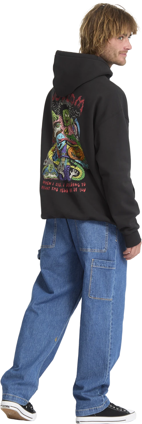 Volcom FA JJ Villard sudadera con capucha hombre detail 7 | Black