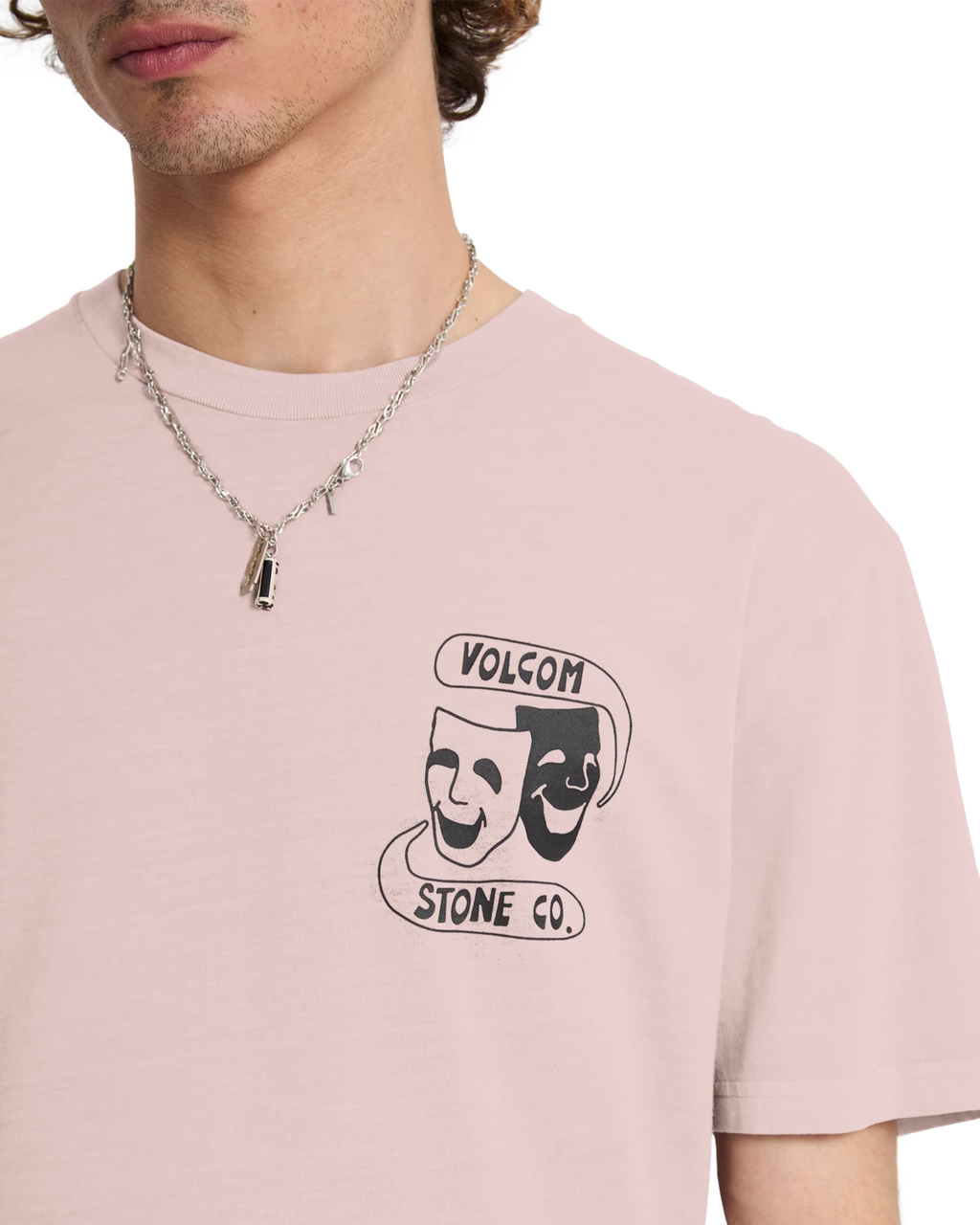 Volcom COMEDIE PW SST camiseta manga corta hombre detail 3 | Bark Brown