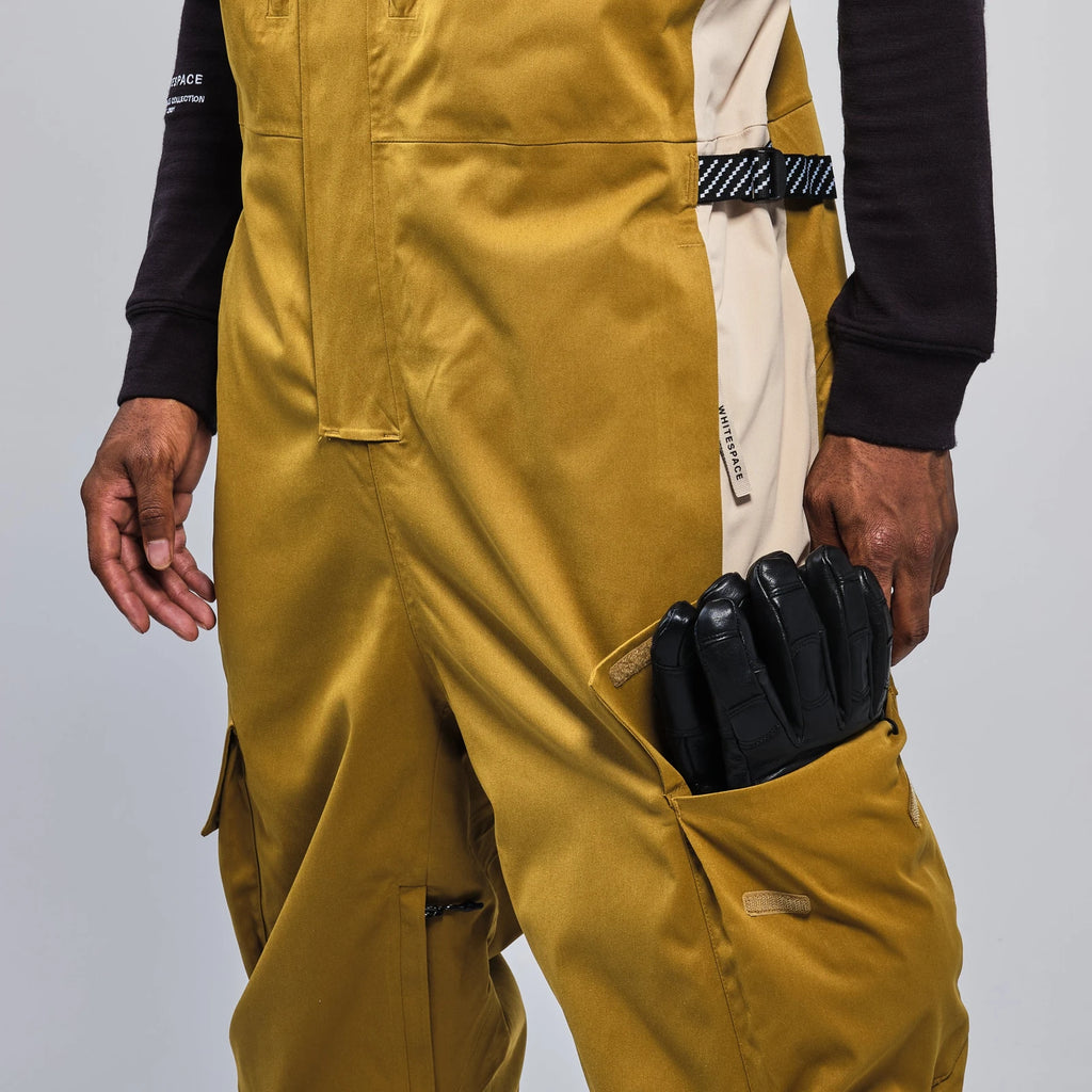 Whitespace 2L CARGO INSULATED BIB PANT pantalón hombre detail 4 | Khaki / Green Khaki